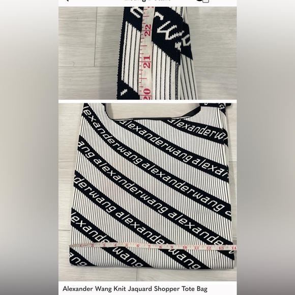Alexander Wang Knit Jaquard Shopper Tote Bag - Picture 6 of 6